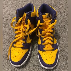 Kids Lakers Nike Dunks